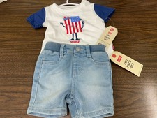 2 PC BABY BOY LEVI'S T-SHIRT SHORT SET SIZE 9 MONTHS- NWT