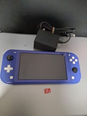 Nintendo Switch Lite HDH-001 Blue Handheld Console w/128 gb Mem & Charger Read