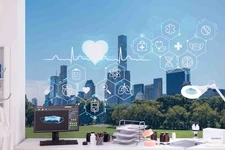 3D Clinic Healthcare Digital Self-adhesive Removeable Wallpaper Wall Mural