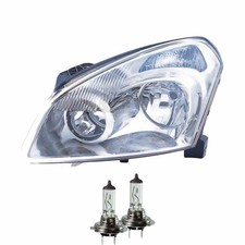 Halogen Scheinwerfer rechts H7/H7 für Nissan Qashqai +2 I inklusive Lampen
