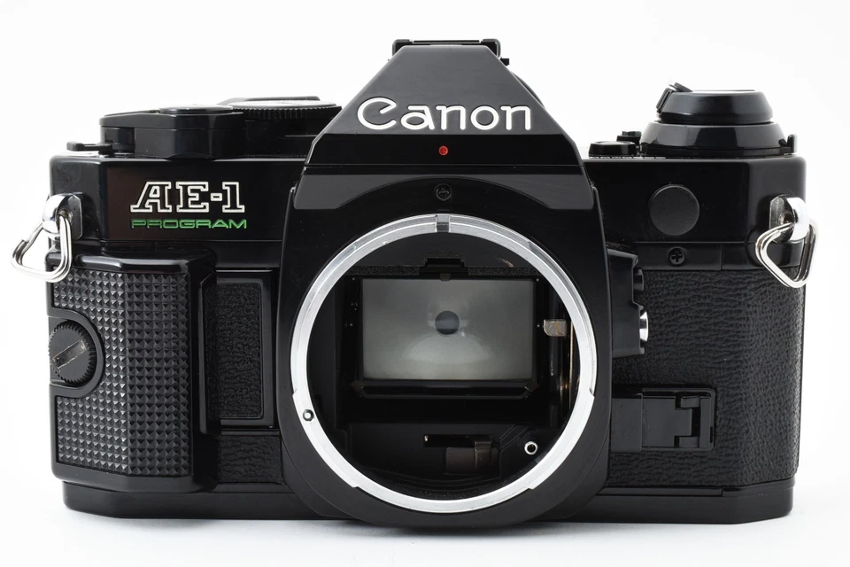 Canon AE-1 Program analoge 35-mm-Spiegelreflexkamera nur Gehäuse schwarz aus Japan - Bild 2 von 4