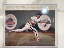 Luis Sojo Angels Actual 8 x 10 UPI Wire photo with caption 7/2/91