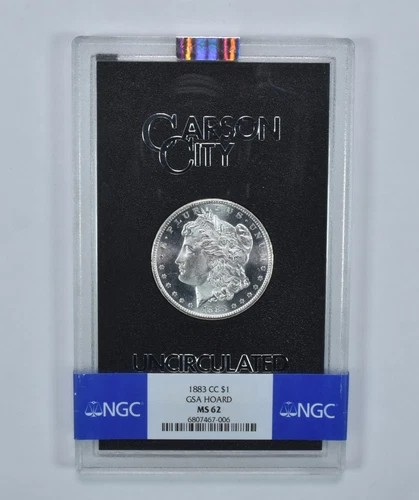 1883-CC Morgan Silver Dollar GSA Hoard MS62 NGC