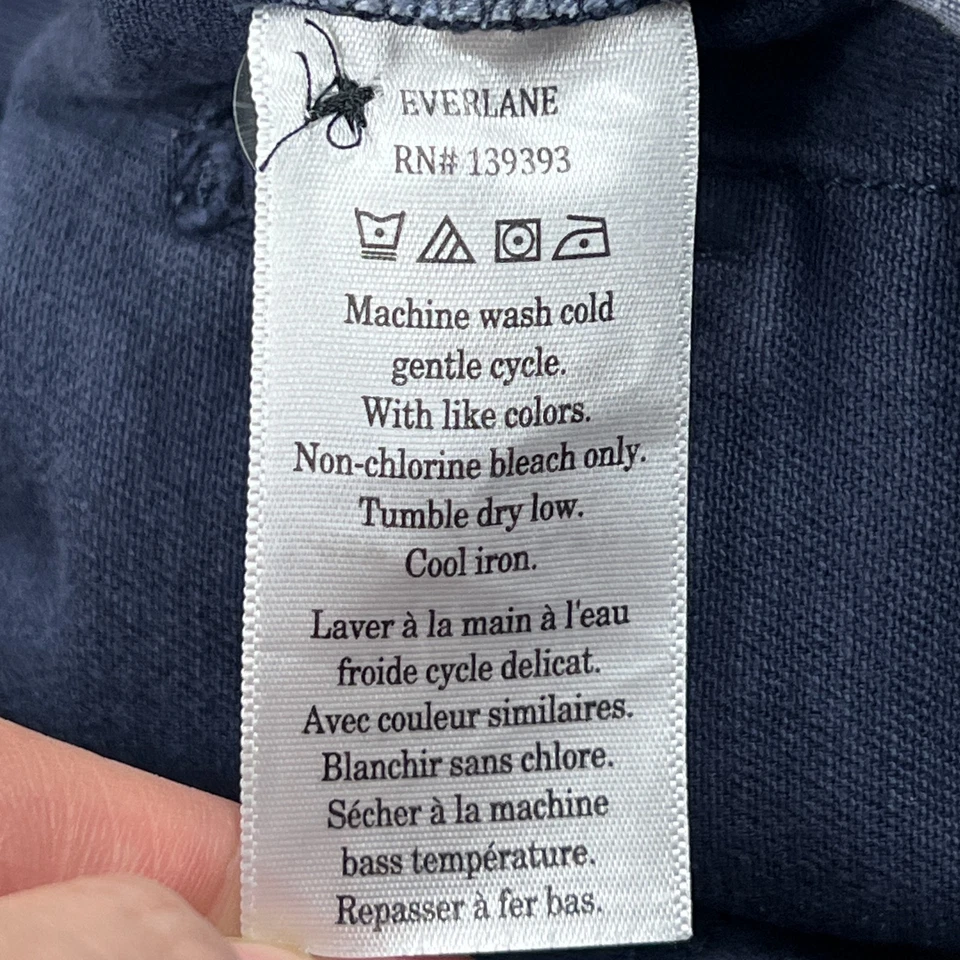 Everlane The Utility Barrel Pant Women's 6 Blue Denim Wide Leg High Rise Organic - Image 4 of 4