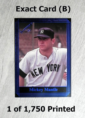 Mickey Mantle 1992 Investor's Journal BLUE #48 Exact Card (B) 1 of 1,750 Printed