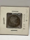 1909 D Barber Quarter Dollar 90% Silver Denver Mint US 25c Circulated Coin