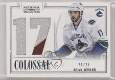 2013 Panini National Treasures Jersey Number Die-Cut Prime 21/25 Ryan Kesler 2vh