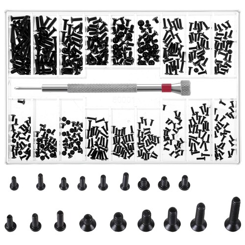 500 Pcs Tiny Screws Tiny Micro Repair Screw Kit M1.2/M1.4/M2.0 Small Replacem... - Picture 1 of 7