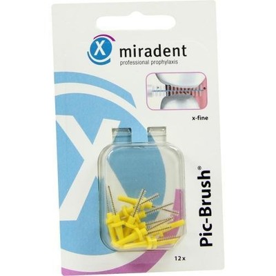 MIRADENT Interd.Pic-Brush Ersatzb.x-fein gelb 12 St
