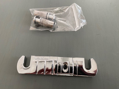 Chrome Wilkinson Guitar Wraparound  Tailpiece Bridge Les Paul JR, Special