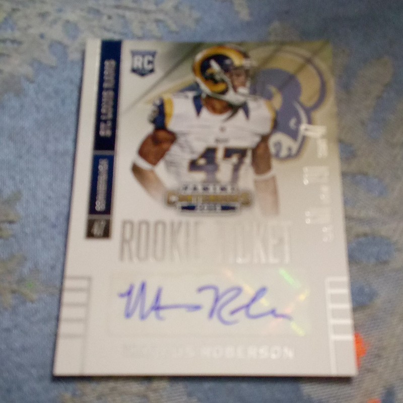 Panini 2014 Contenders Marcus Roberson St. Louis Rams Rookie Ticket Auto #156
