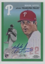 2023 Chrome Platinum Anniversary Green Refractor 27/75 Mark Appel Auto 02wb