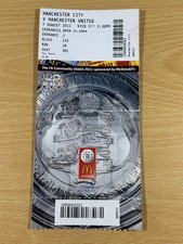 Manchester United V Manchester City Charity Shield Ticket Stub 7th August 2011