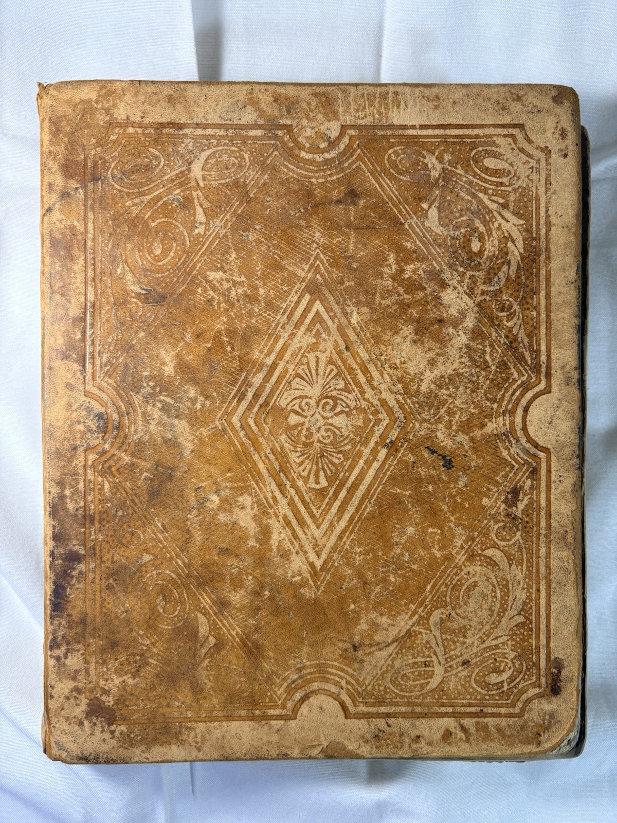 H. & E. Phinney 1847 Leather Bible Apocrypha Old & New Testaments Cooperstown