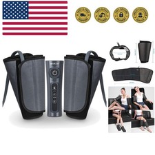 Leg Massager for Circulation and Pain Relief, Air Compression Calf Massager w...