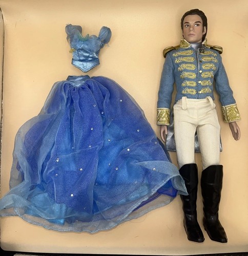 Disney Cinderella Live Action Prince Charming Doll Wedding & Butterfly Dress Toy