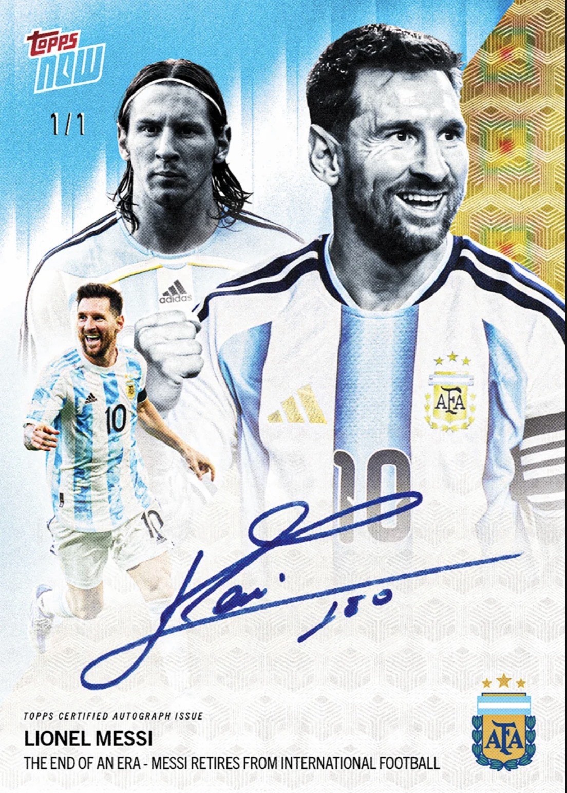 Lionel Messi 2026 Argentina ToppsNow End of an Era Chance At 1/1 Auto Presale