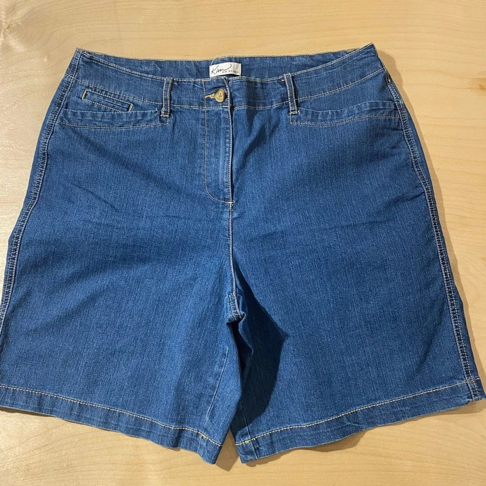 Pantalones cortos para mujer Kim Rogers azul denim 14 (MY) Foto 2 de 4