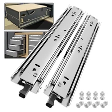 1 Pair 150 lb Load Capacity Heavy Duty Locking Drawer Slides 36 Inch Full Ext...