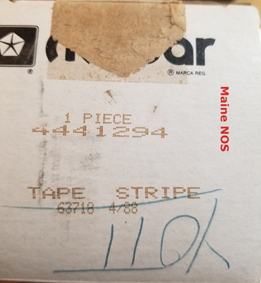 OEM Mopar 4441294 PARTIAL Stripe Kit RH 1989 Ram 50