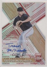 2019 Elite Extra Edition Status Red Die-Cut 12/75 Trevor McDonald #176 Auto xb2