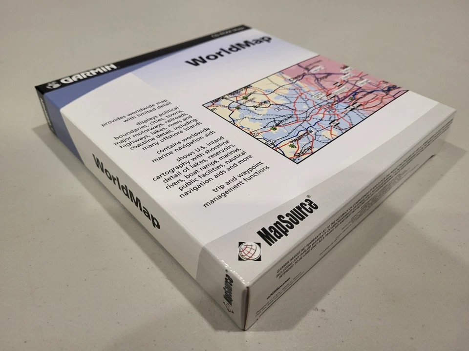 Garmin World Maps CD-Rom 010-10215-01 v3.02 2004 NEW Sealed Vintage Software - Image 3 of 3