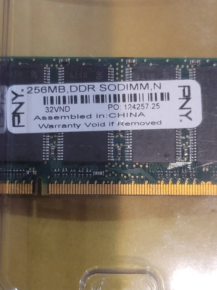 PNY OPTIMA 256MB DDR 333/266 MHz PC2700 DIMM Memory Module (NOS) NEW - Image 3 of 3