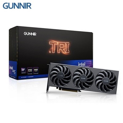 GUNNIR Intel Arc B580 Tri 12G OC 2800MHz GDDR6 Gaming Graphics Card Black