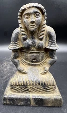 Near east Stone Statue,seated Prince Sculpture Stone Idol
