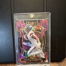 2025 Panini Select Courtland Sutton Broncos Prizm #11 Serial Numbered /699