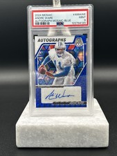 2024 Panini Mosaic - Autographs Mosaic Andre Ware Blue Prizm /99 Detroit Lions