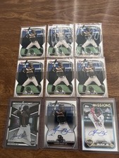 2023 Bowman Chrome Prospect Autographs Homer Bush Jr. #CDA-HB (AU, RC)+ALL9