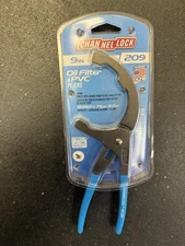 Channellock 209 9" Oil Filter/PVC Pliers, NEW + FREE SHIPPING!!!!!!!!!!!