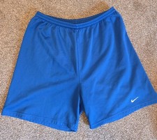 Nike Shorts Youth Large 14 Navy Swoosh Logo Drawstring Waist Basketball Athletic