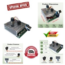 60A PWM DC Motor Speed Controller with LED Di...