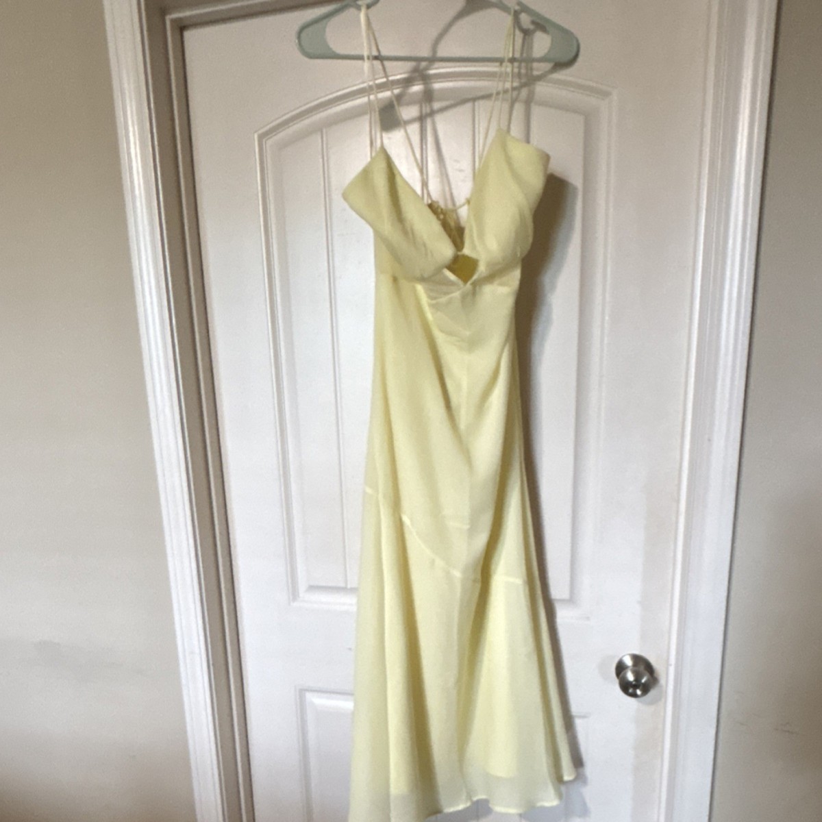 abercrombie yellow dress satin Abercrombie Giselle Sunny Yellow by Abercrombie and Fitch