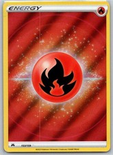 Fire Energy 153/159 Ultra Rare Crown Zenith Pokemon Holo Near Mint