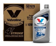 Valvoline 4-Stroke Motorcycle Full Synthetic SAE 10W-40 Motor Oil 1 QT, 6 Pack 26.67 per gallon