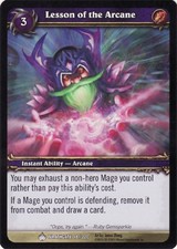 Moderate Play WoW TCG Lesson of the Arcane Wrathgate World of Warcraft