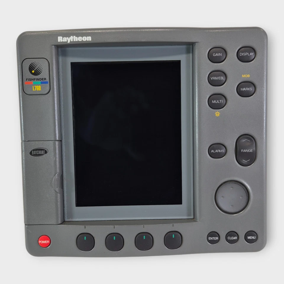 Raytheon L760CRC Pathfinder Sonar Chartplotter Display -E63010- w/ Sun Cover - Image 2 of 4