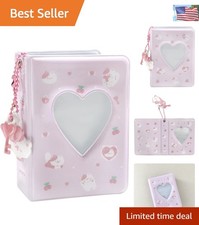 Versatile 3 Inch Heart-Shaped Photo Album - Perfect for Gifts  Memories