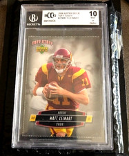 Matt Leinart 2006 Upper Deck ROOKIE Tuff Stuff Graded BECKETT 10 **USC Trojans**