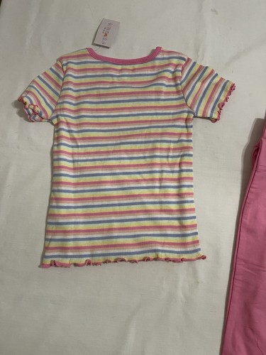Garanimals Girls 4T T-Shirt Pants Leggings Floral Pink Striped - Lot of 4 NWT - Picture 4 of 12