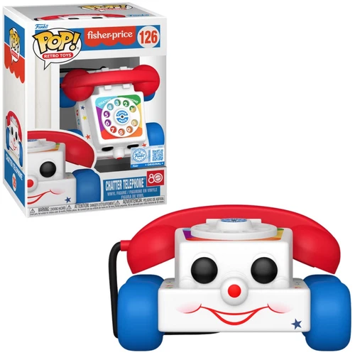 Fisher-Price Pop Chatter Telephone Funko Shop Exclusive +Protector PreOrder
