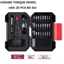 VESSEL e-ASSIST Screwdriver Higher Torque ver. with 25PC. Bit Set
