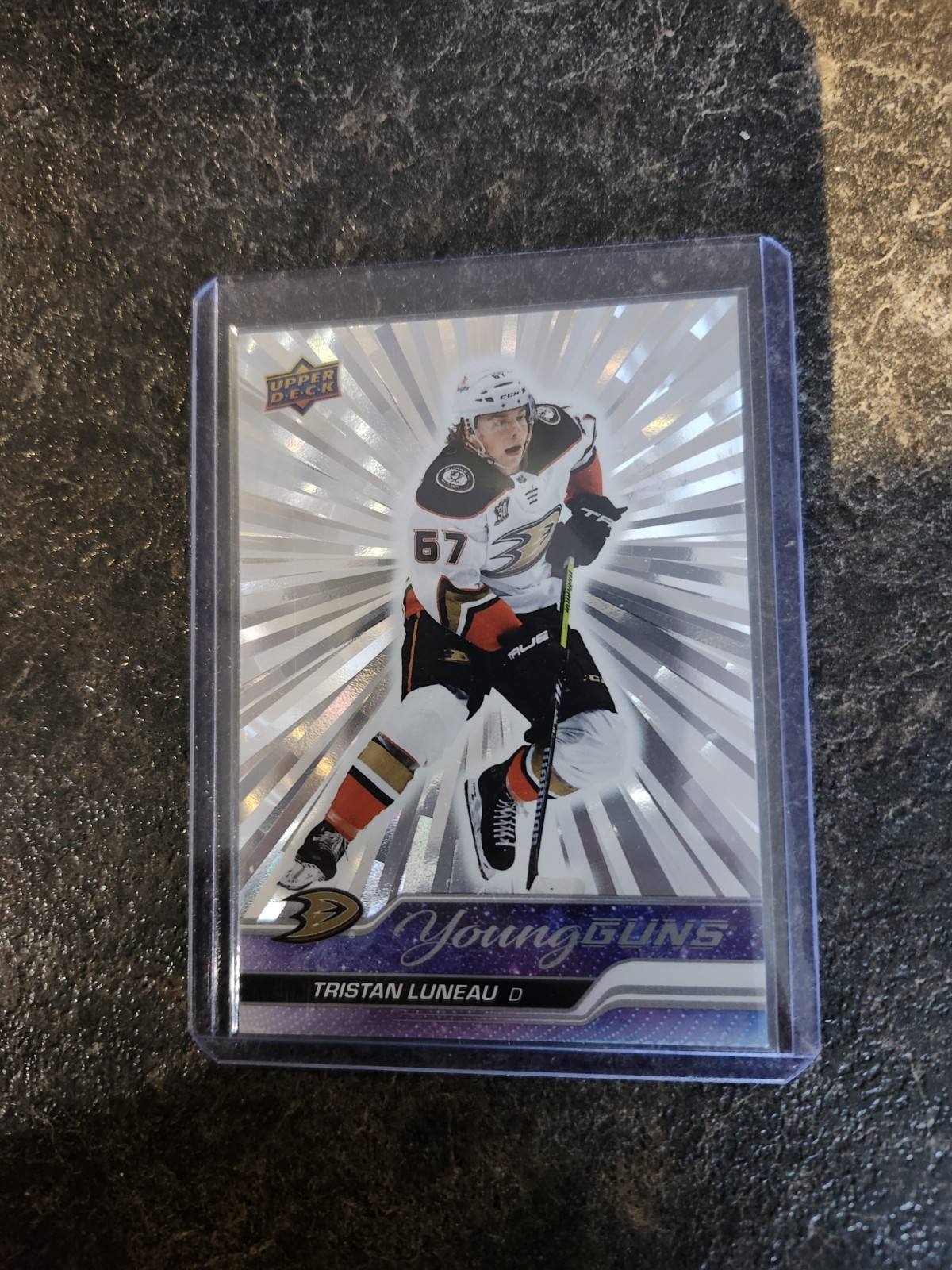 2023-24 Upper Deck Series 2 Young Guns Outburst Tristan Luneau YG RC Card#480