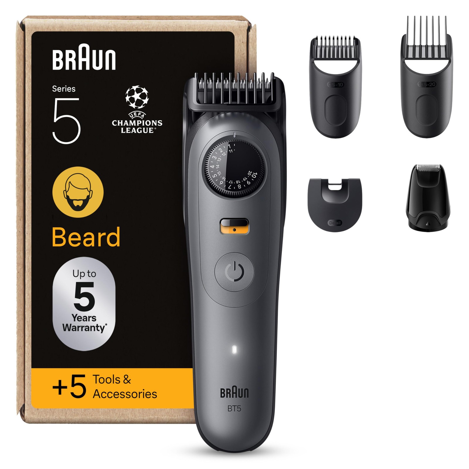 Regalo Uomo Ideale: Braun Regolabarba Series 5 con 5 Accessori