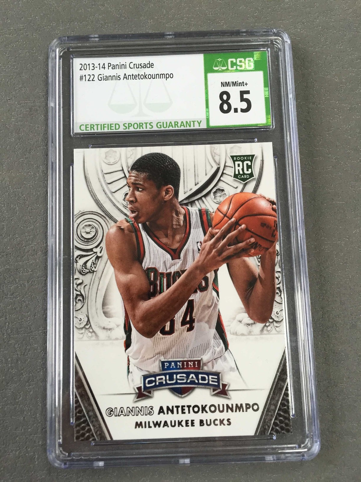 2013-14 Panini Crusade Giannis Antetokounmpo #122 Rookie RC