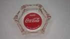 vintage Coca Cola ash tray J.J. Flynn Co. Quincy, Il red coke button middle Z120