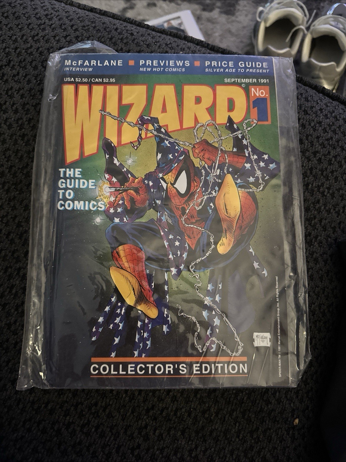 Wizard Magazine #1 Collector's Edition Spider-Man Todd McFarlane Cover 1991